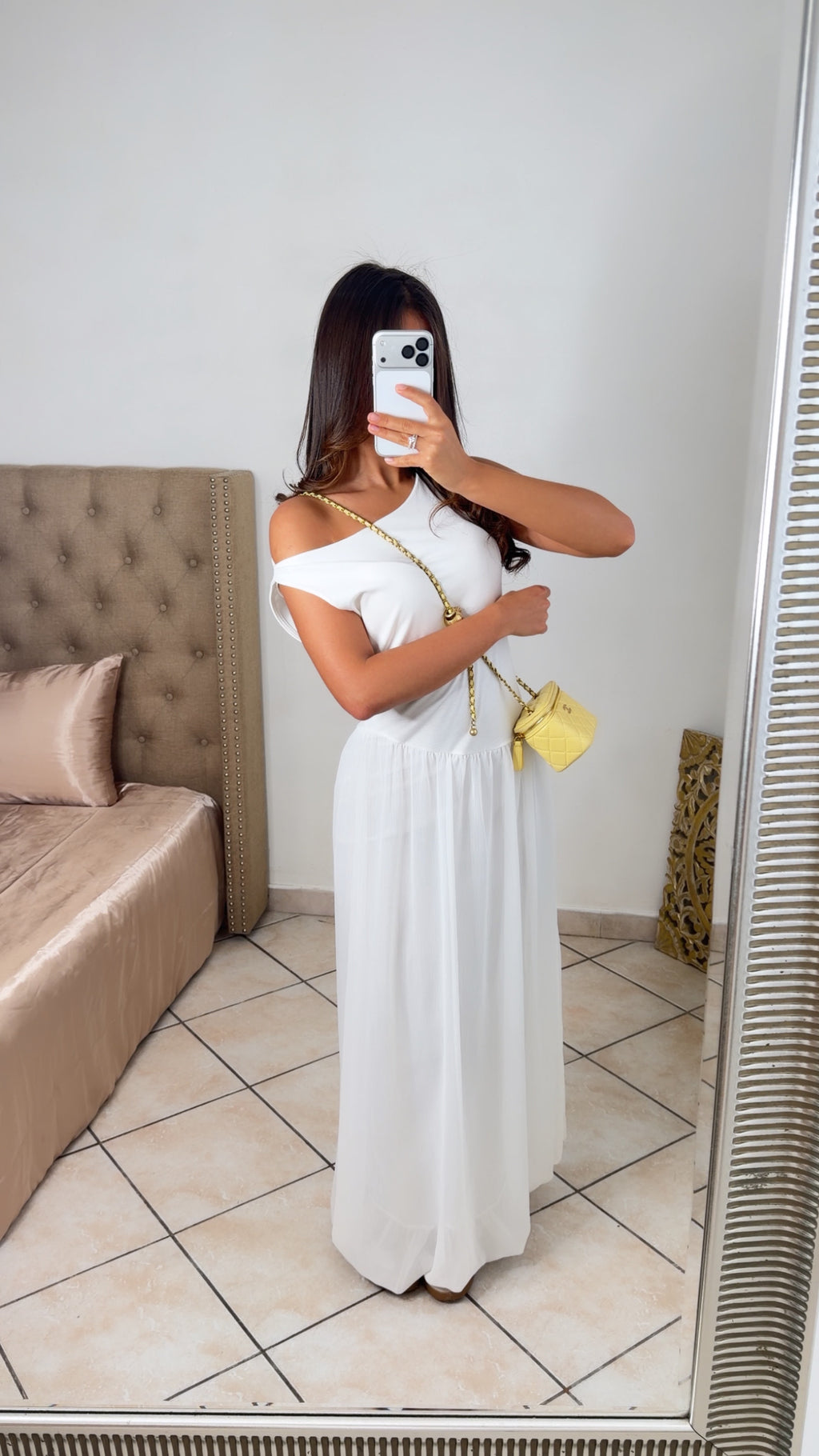 Robe bimatiere débardeur [BLANC]