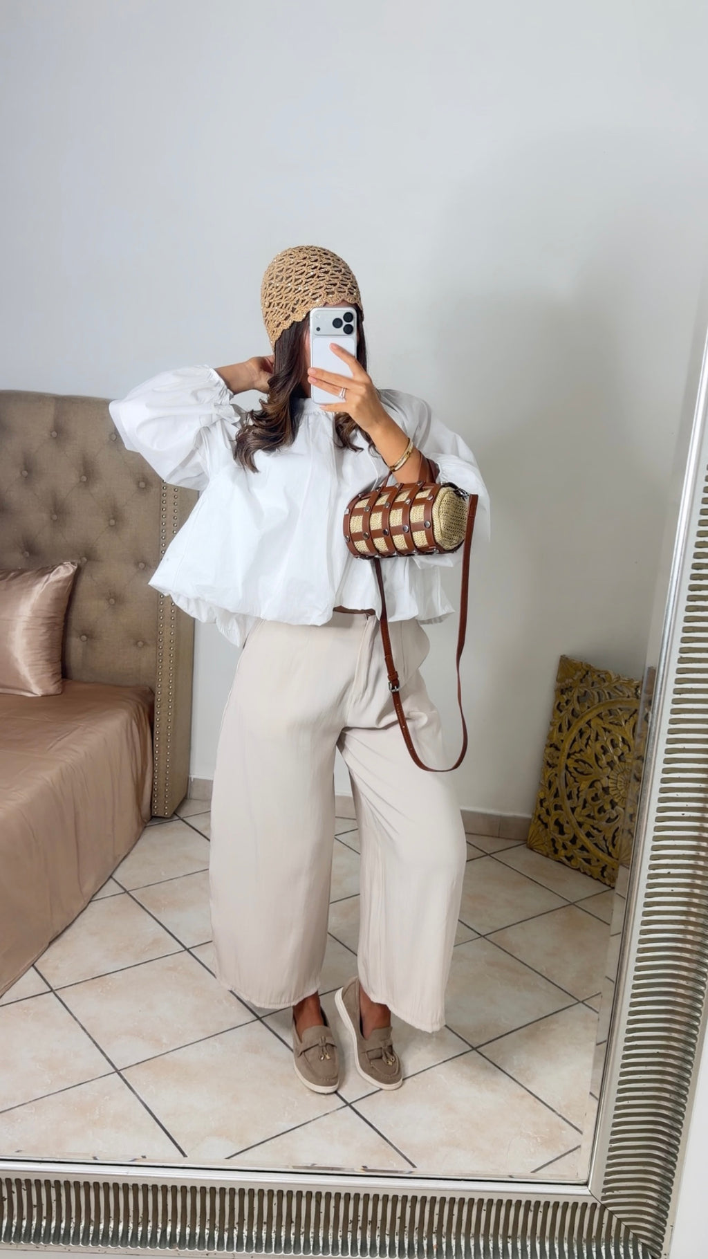 Pantalon tailleur fluide [BEIGE]