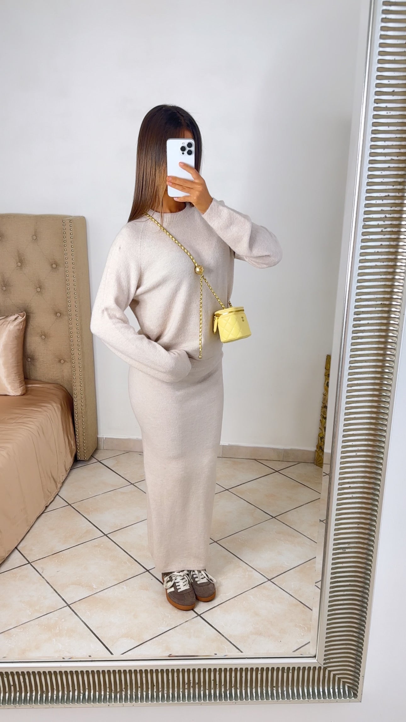 Ensemble pull & jupe [BEIGE]
