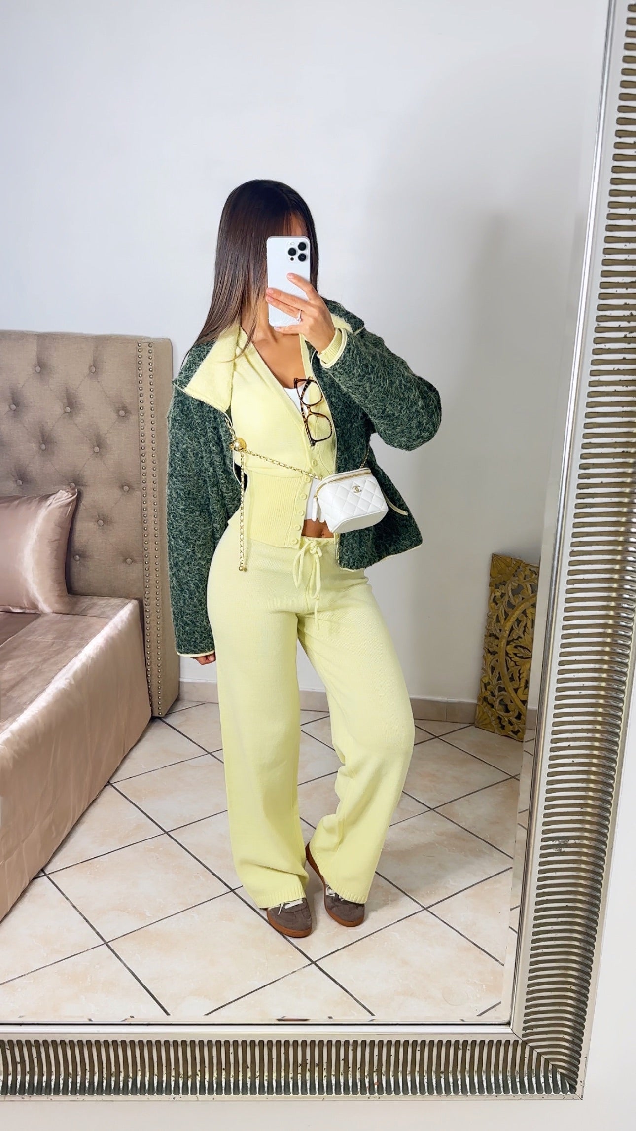 Veste à col jaune inspiration Z [KAKI]