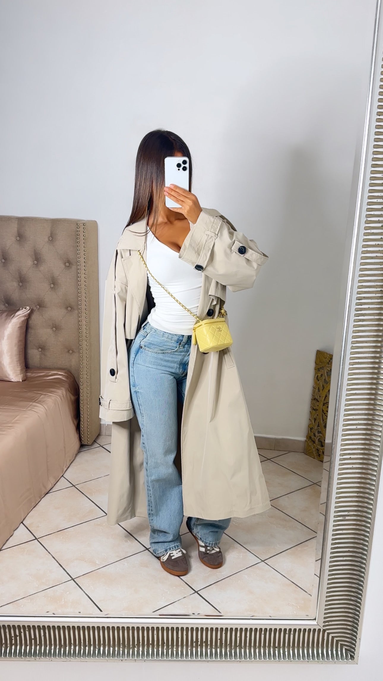 Trench long oversize [BEIGE]