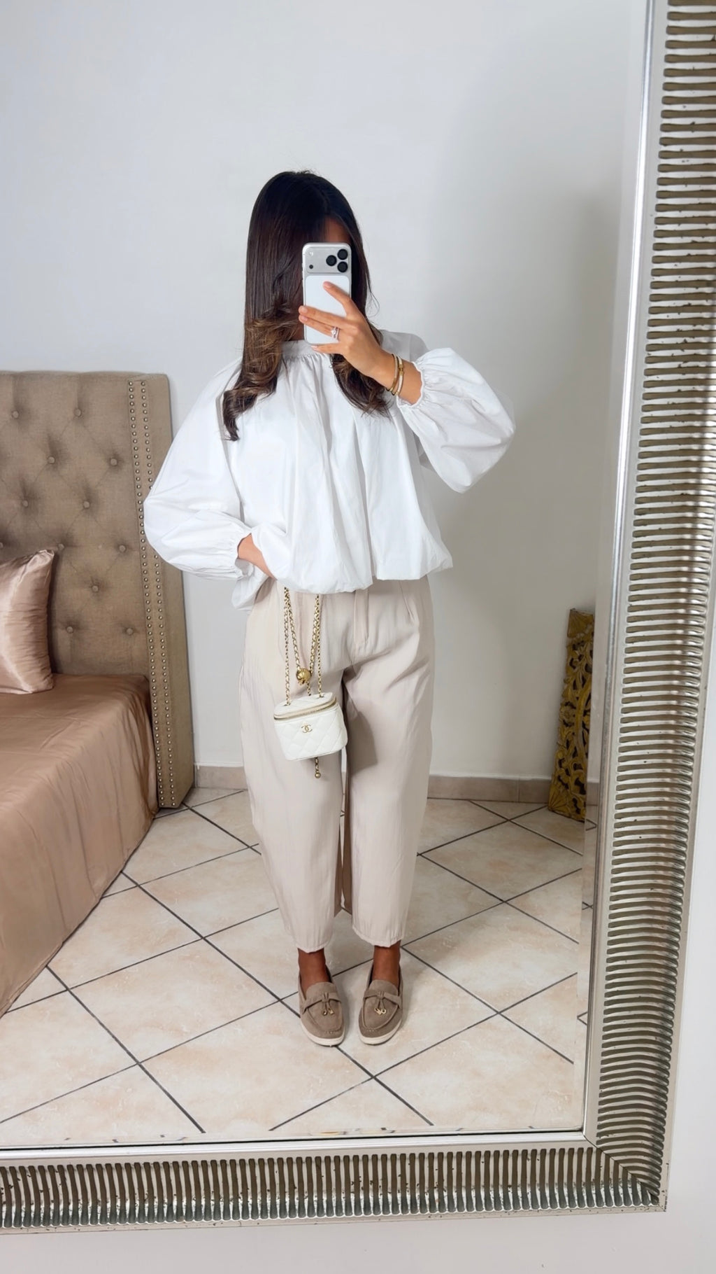 Pantalon tailleur fluide [BEIGE]