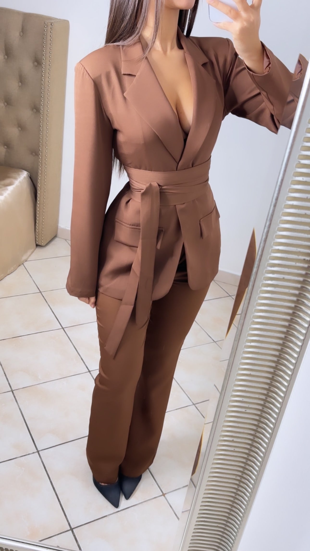 Ensemble tailleur LADY [MARRON]