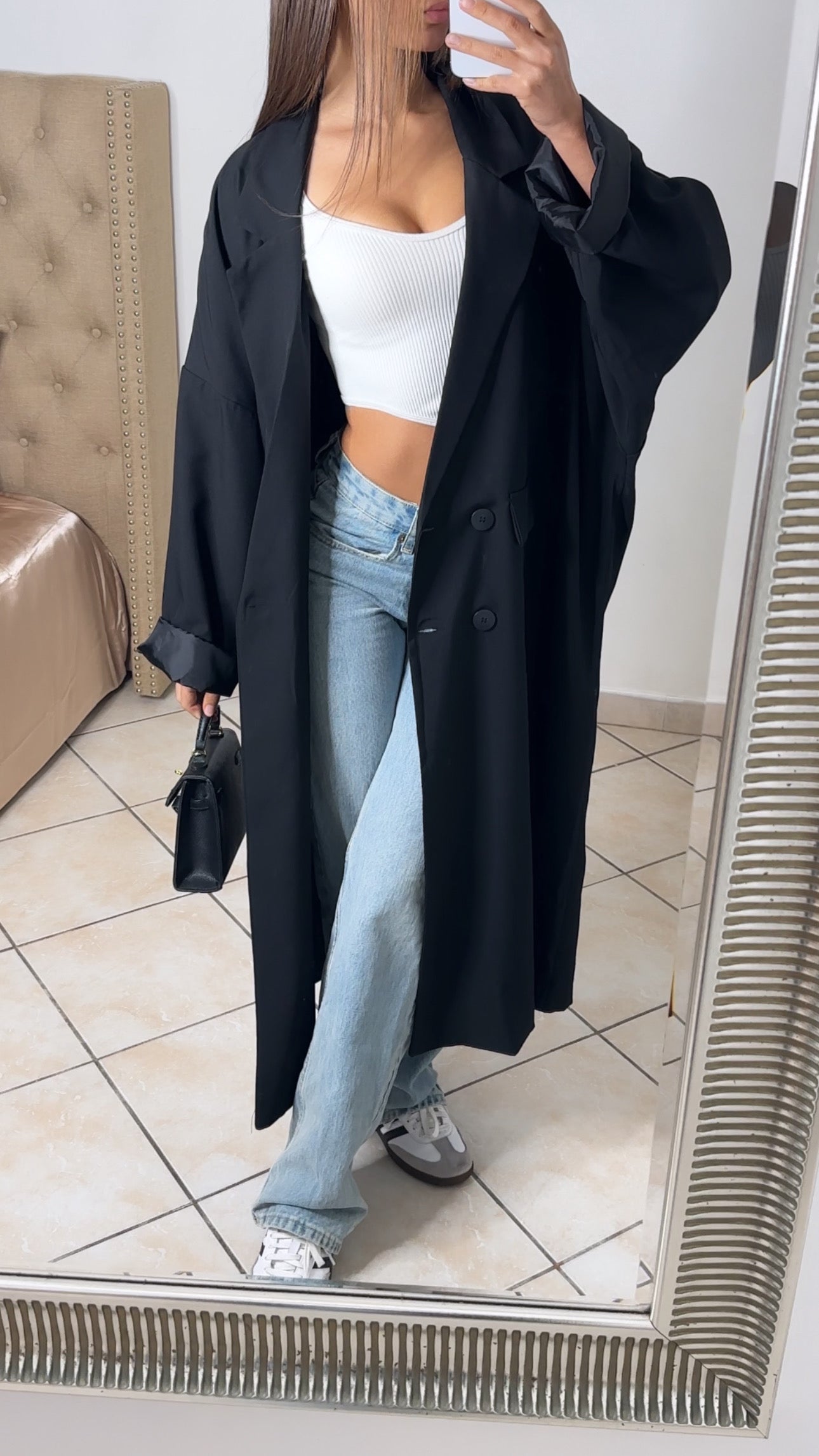 Blazer oversize long [NOIR]