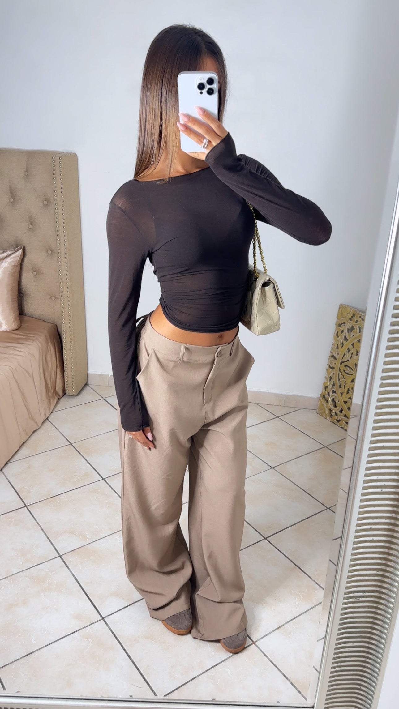 Top cachemire transparent [MARRON] #76
