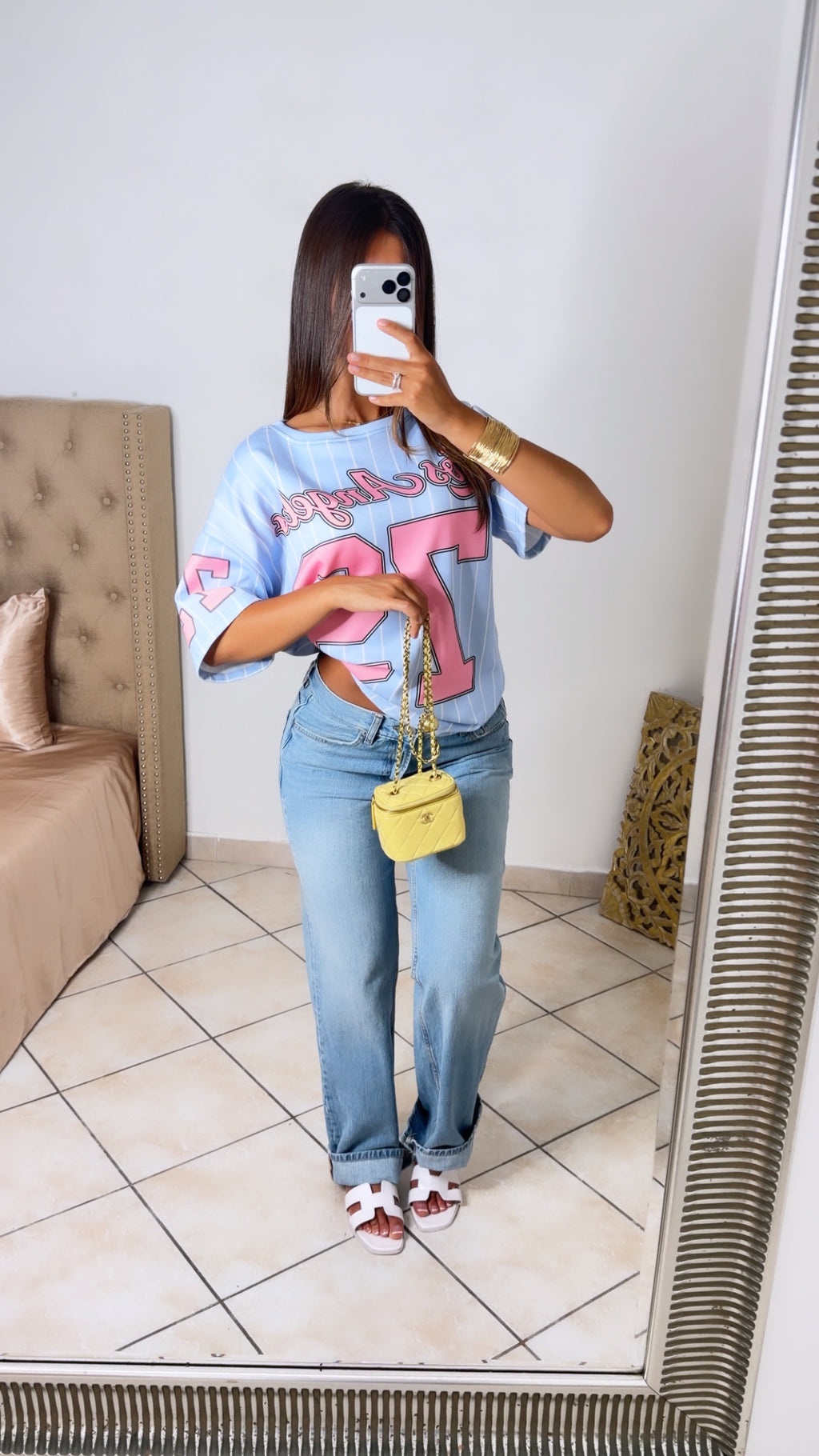 T-shirt Oversize LA [BLEU]
