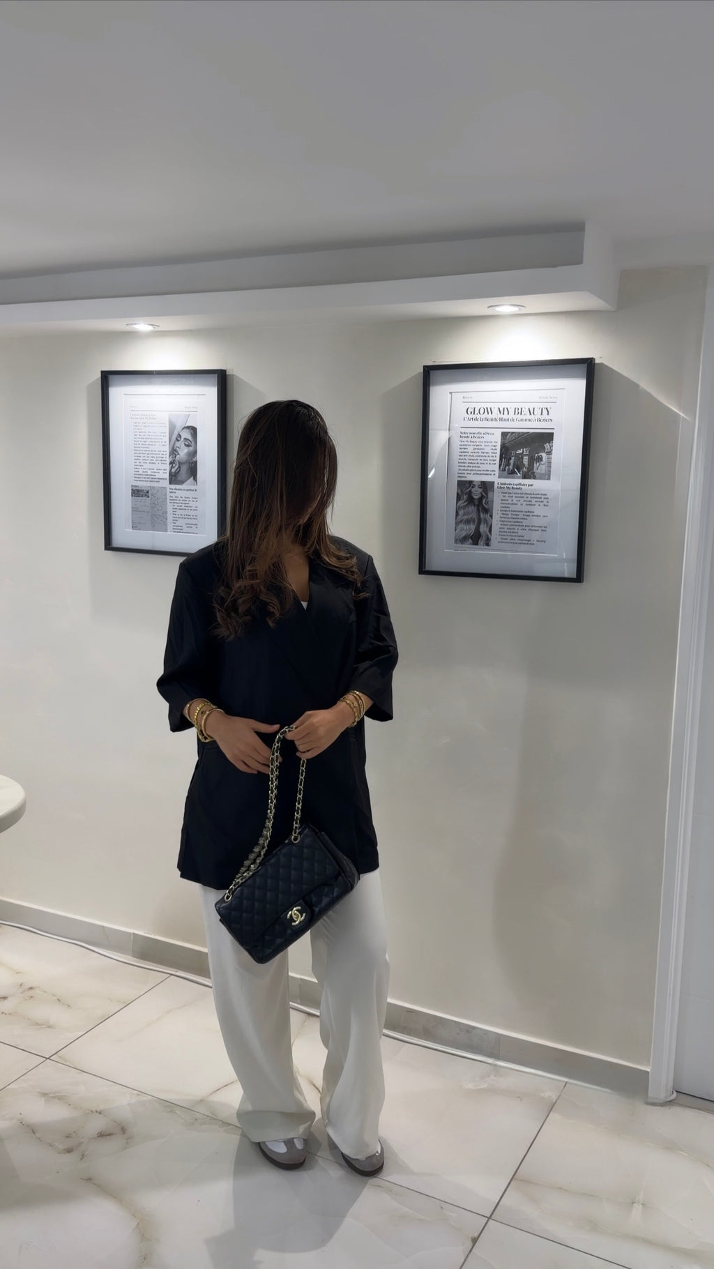Blazer manches courtes [NOIR]