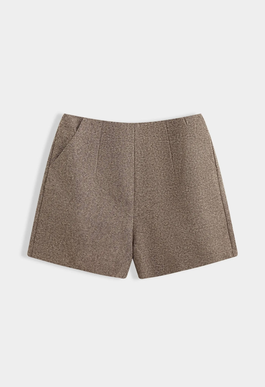 Ensemble blazer oversize et short effet laine [TAUPE]