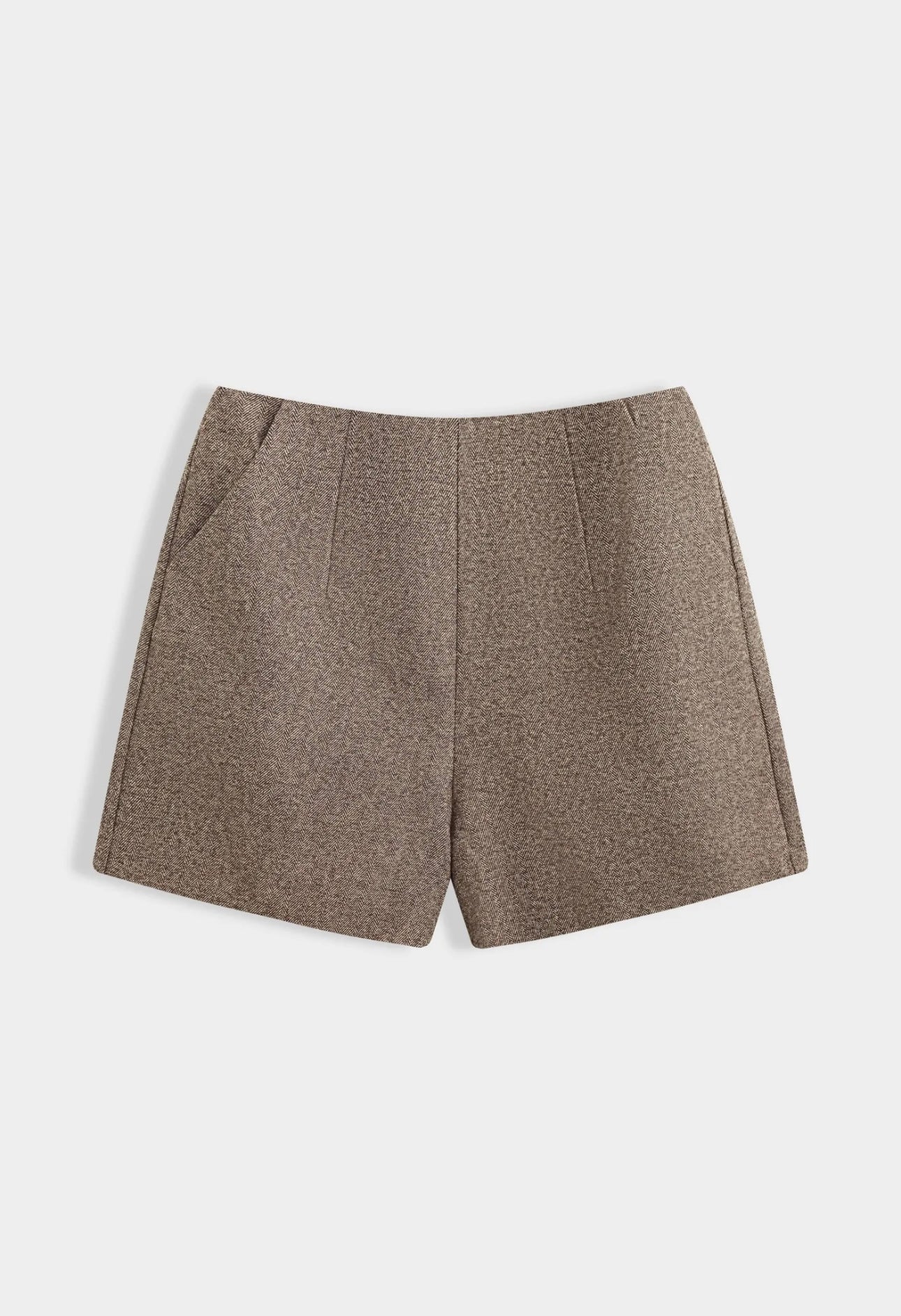 Ensemble blazer oversize et short effet laine [TAUPE]