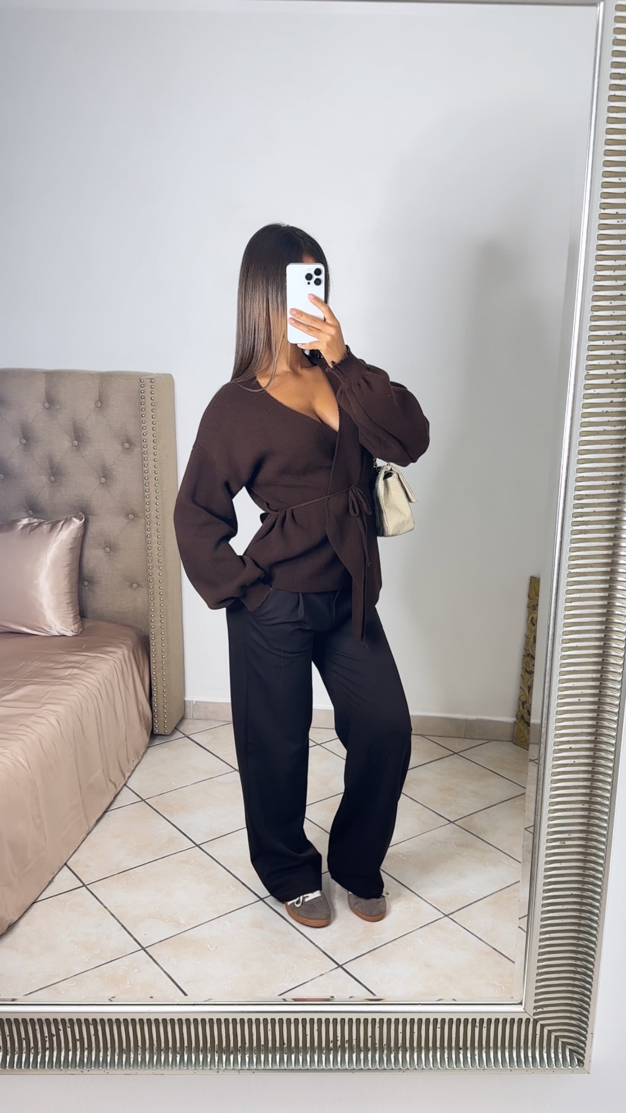 Gilet à nouer [MARRON]