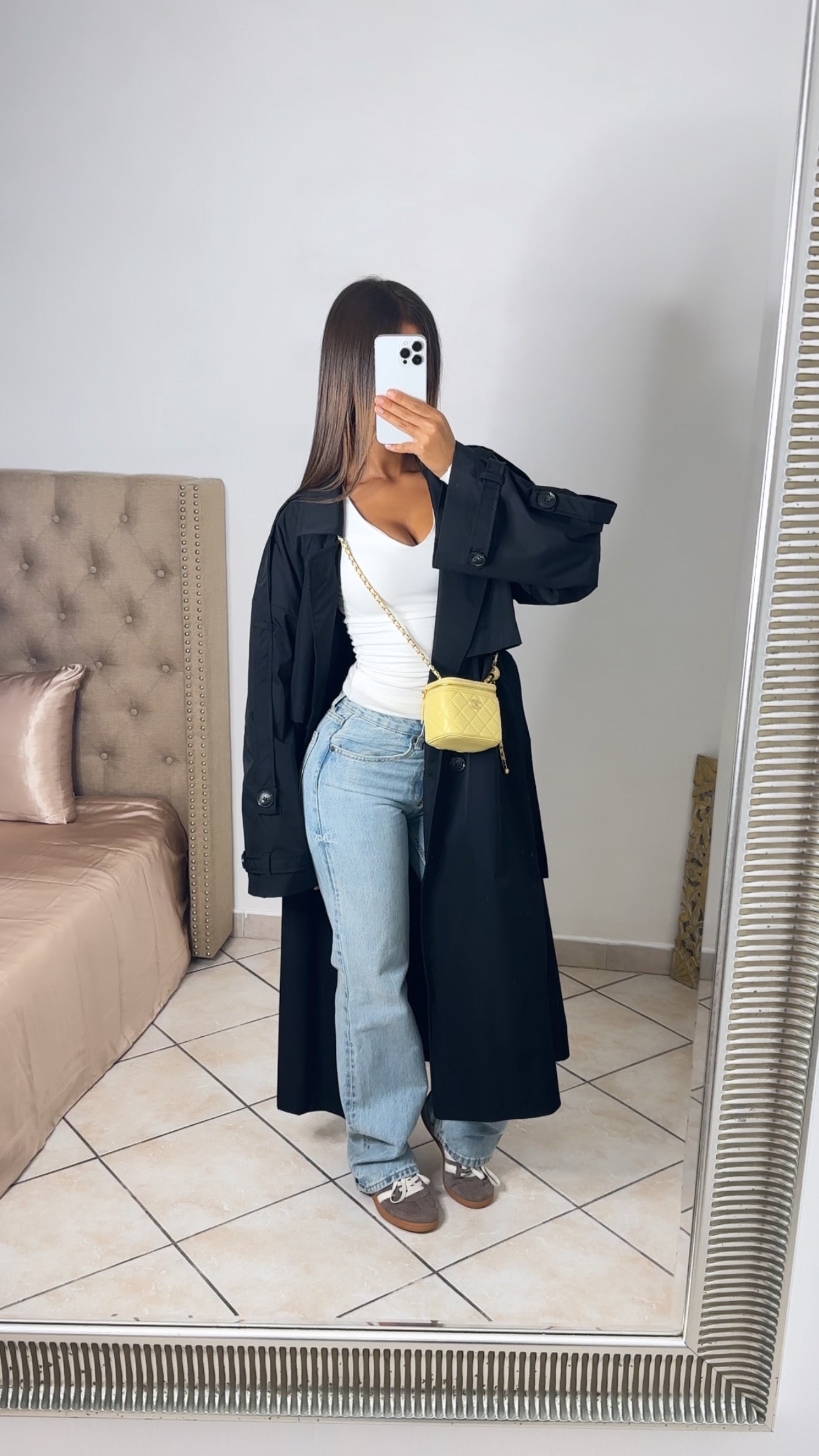 Trench long oversize [NOIR]