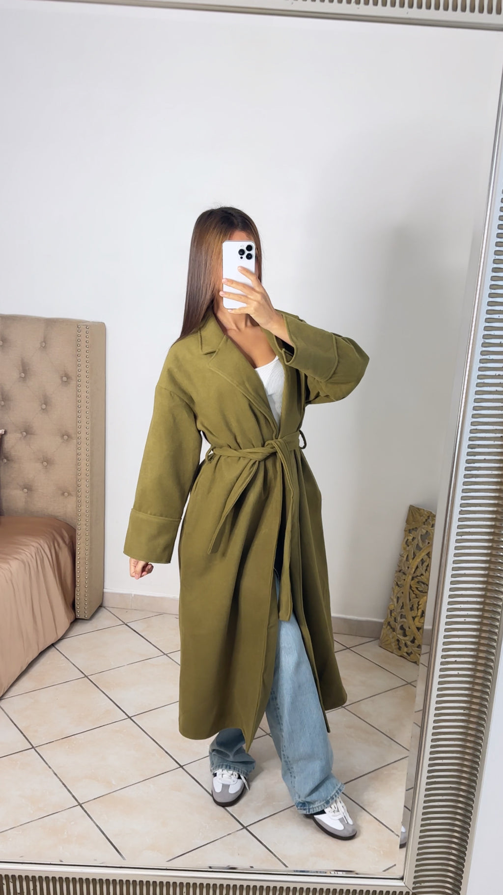 Manteau à nouer [OLIVE]