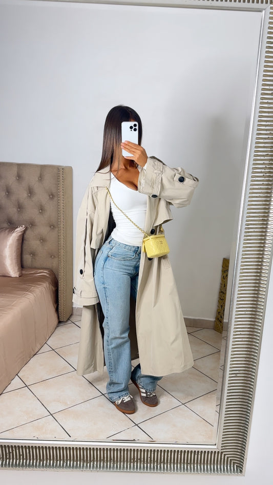 Trench long oversize [BEIGE]
