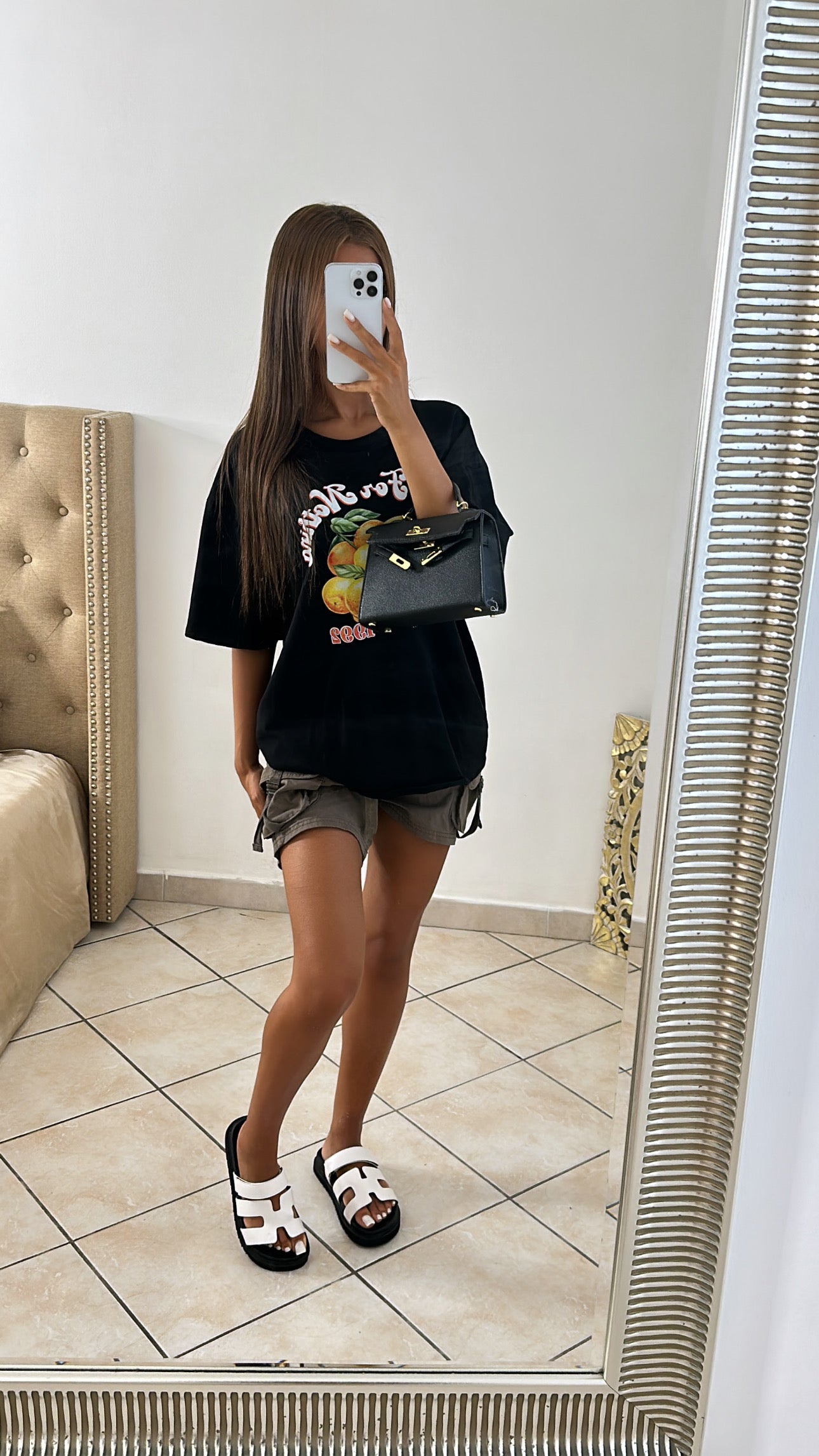 T-shirt oversize ORANGE [NOIR]