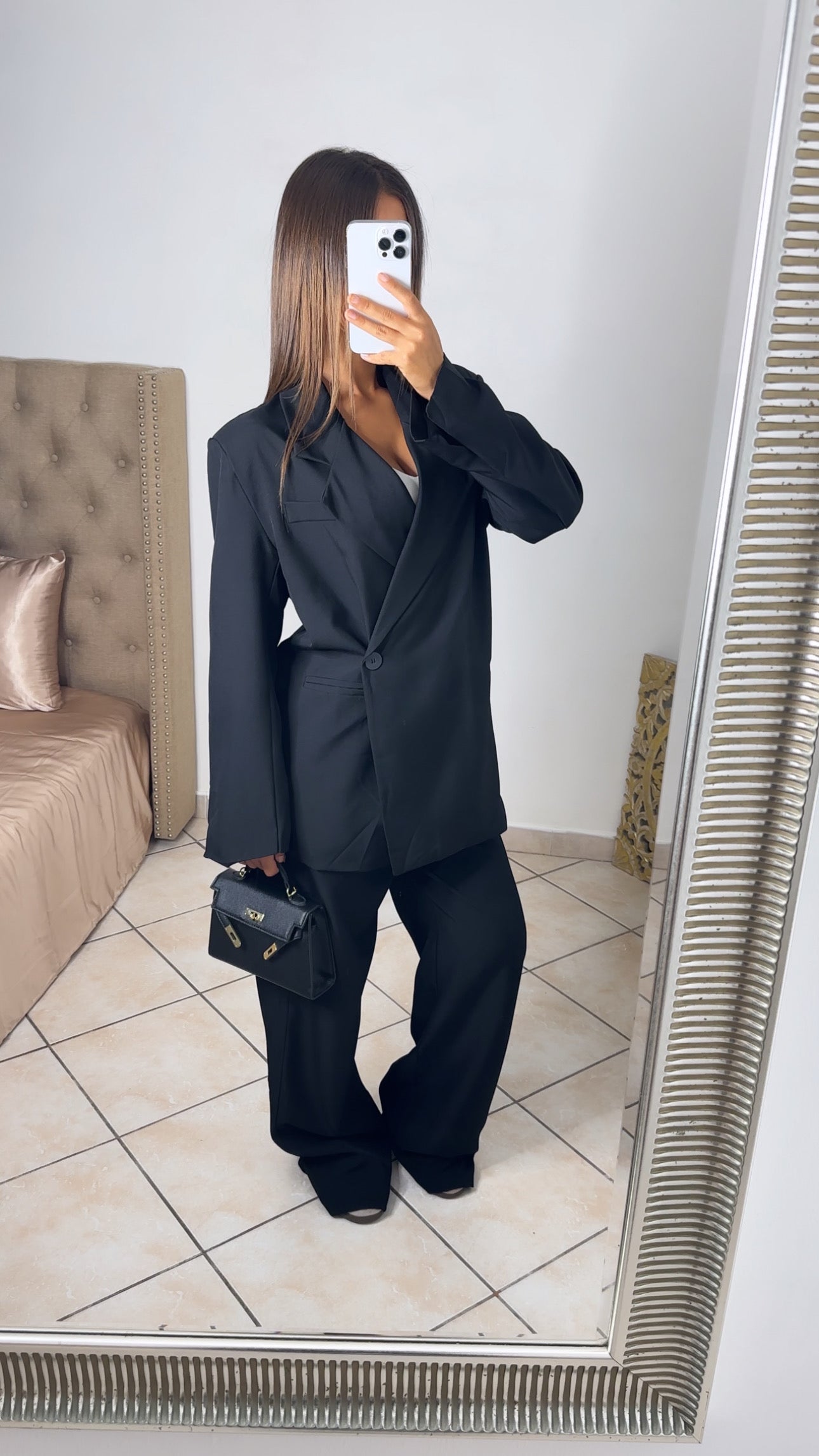 Ensemble tailleur oversize [NOIR]