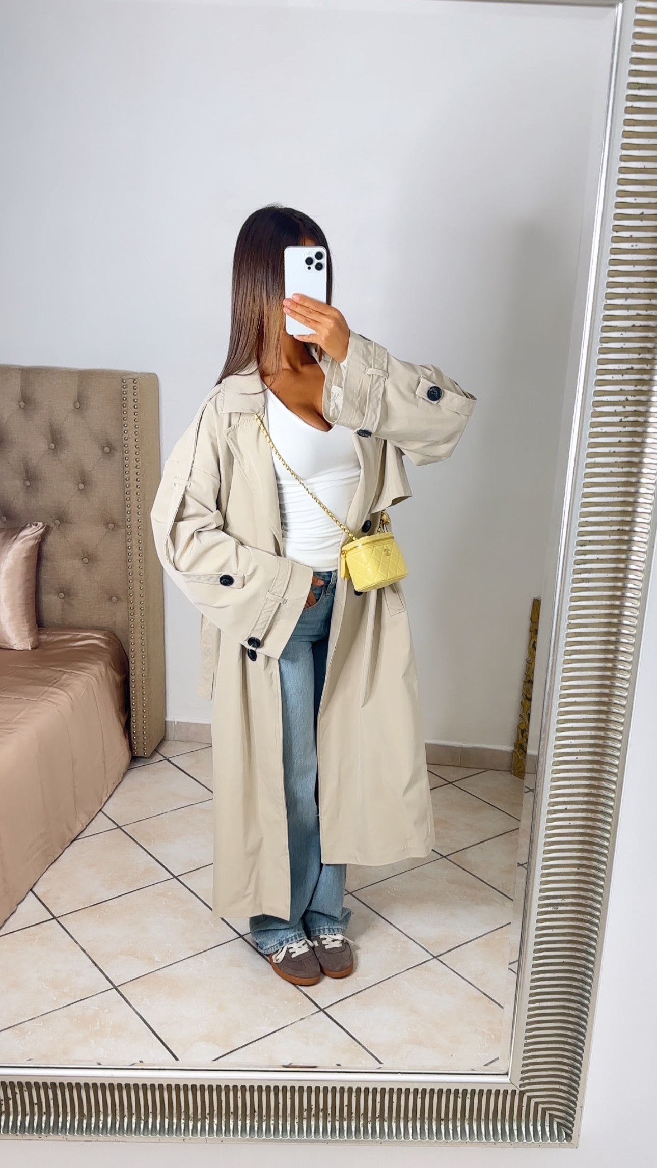 Trench long oversize [BEIGE]