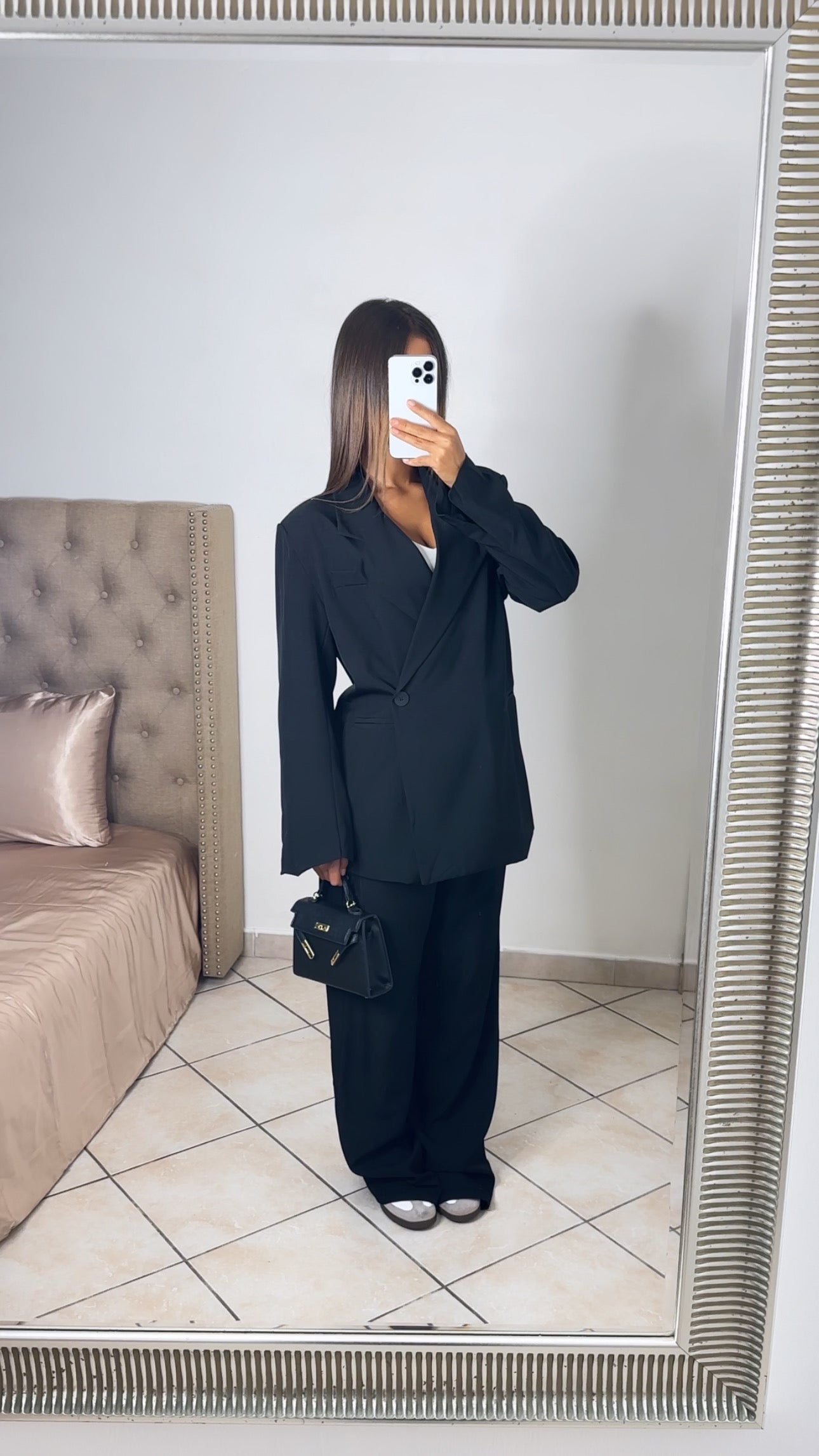 Ensemble tailleur oversize [NOIR]