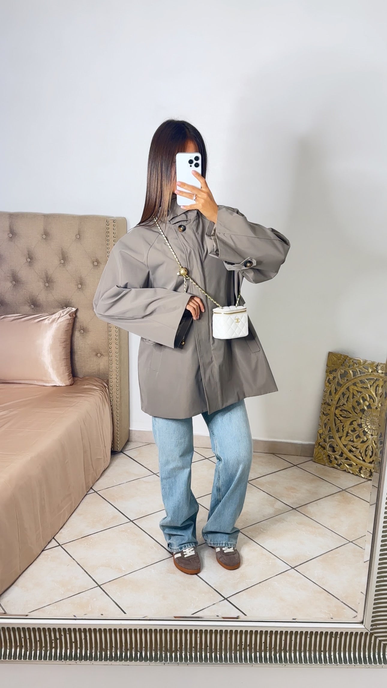 Trench court oversize [TAUPE]