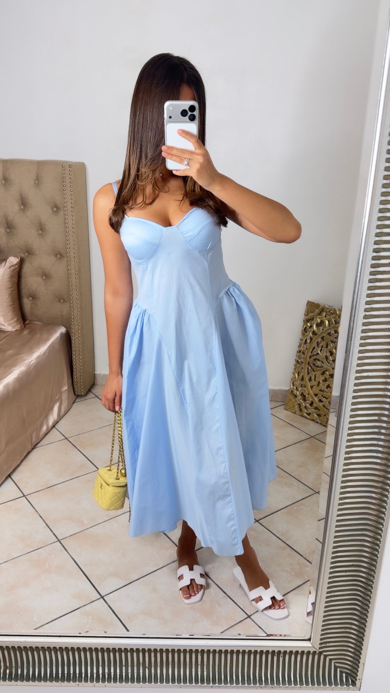Robe pique-nique à coques [BLEU]
