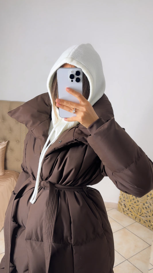 Cagoule en maille [BLANC]