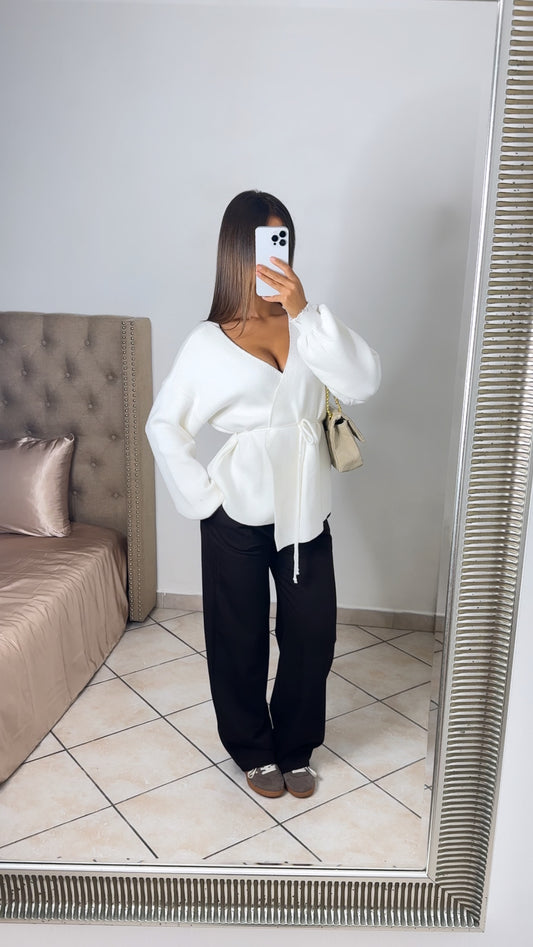 Gilet à nouer [BLANC]