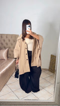 Trench oversize façon cape [CAMEL]