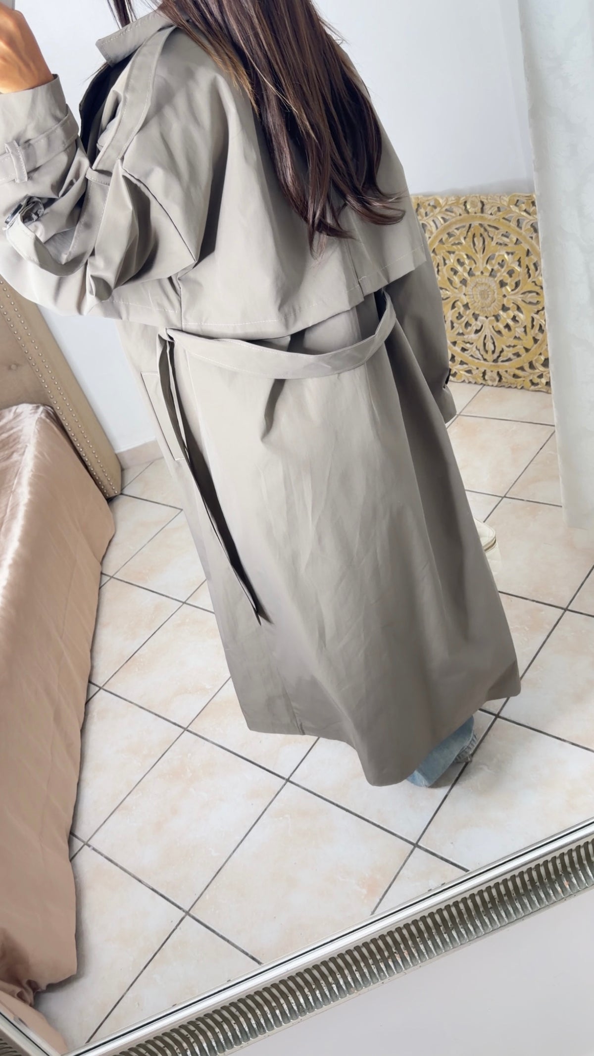 Trench long oversize [TAUPE]