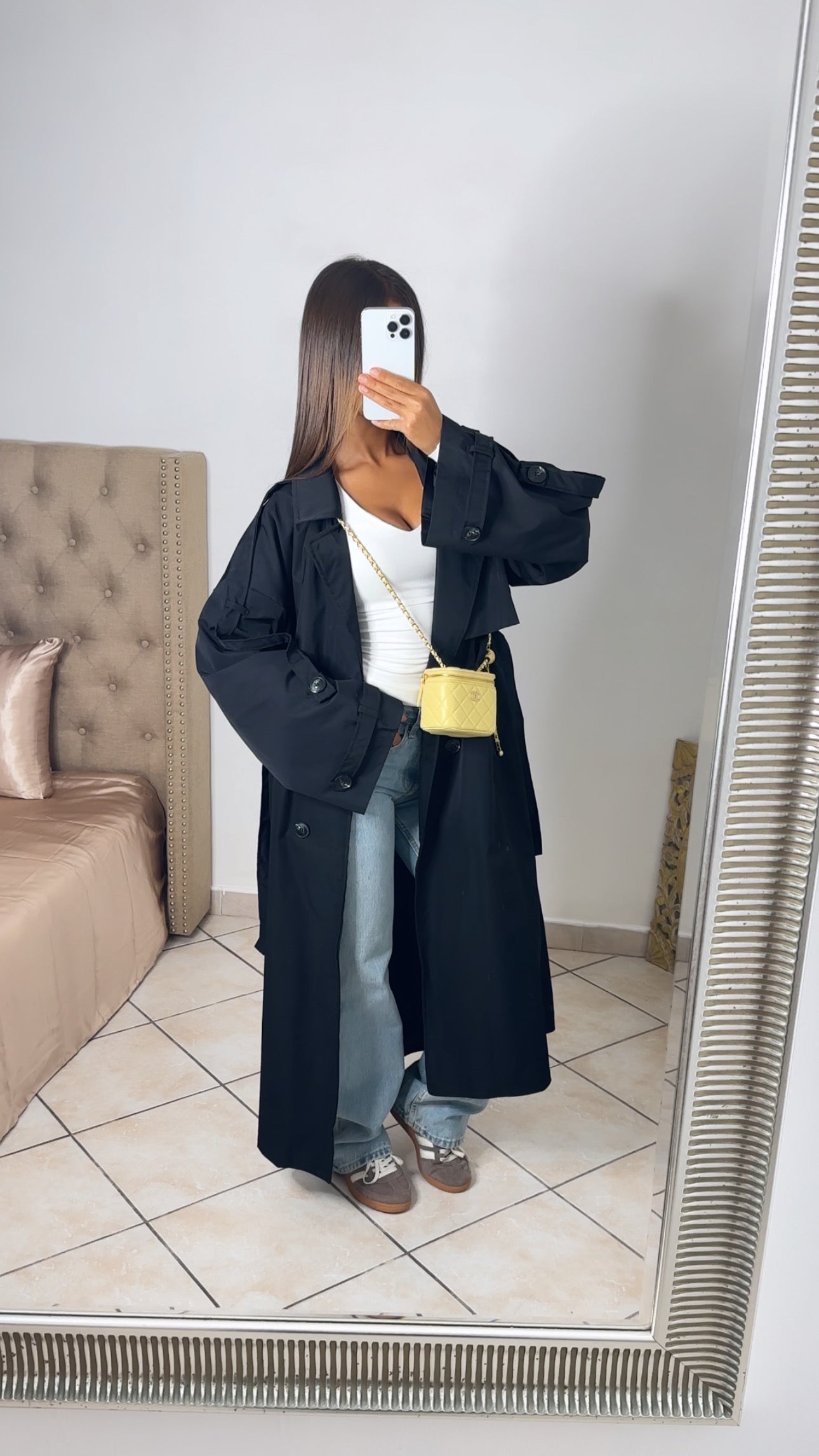 Trench long oversize [NOIR]