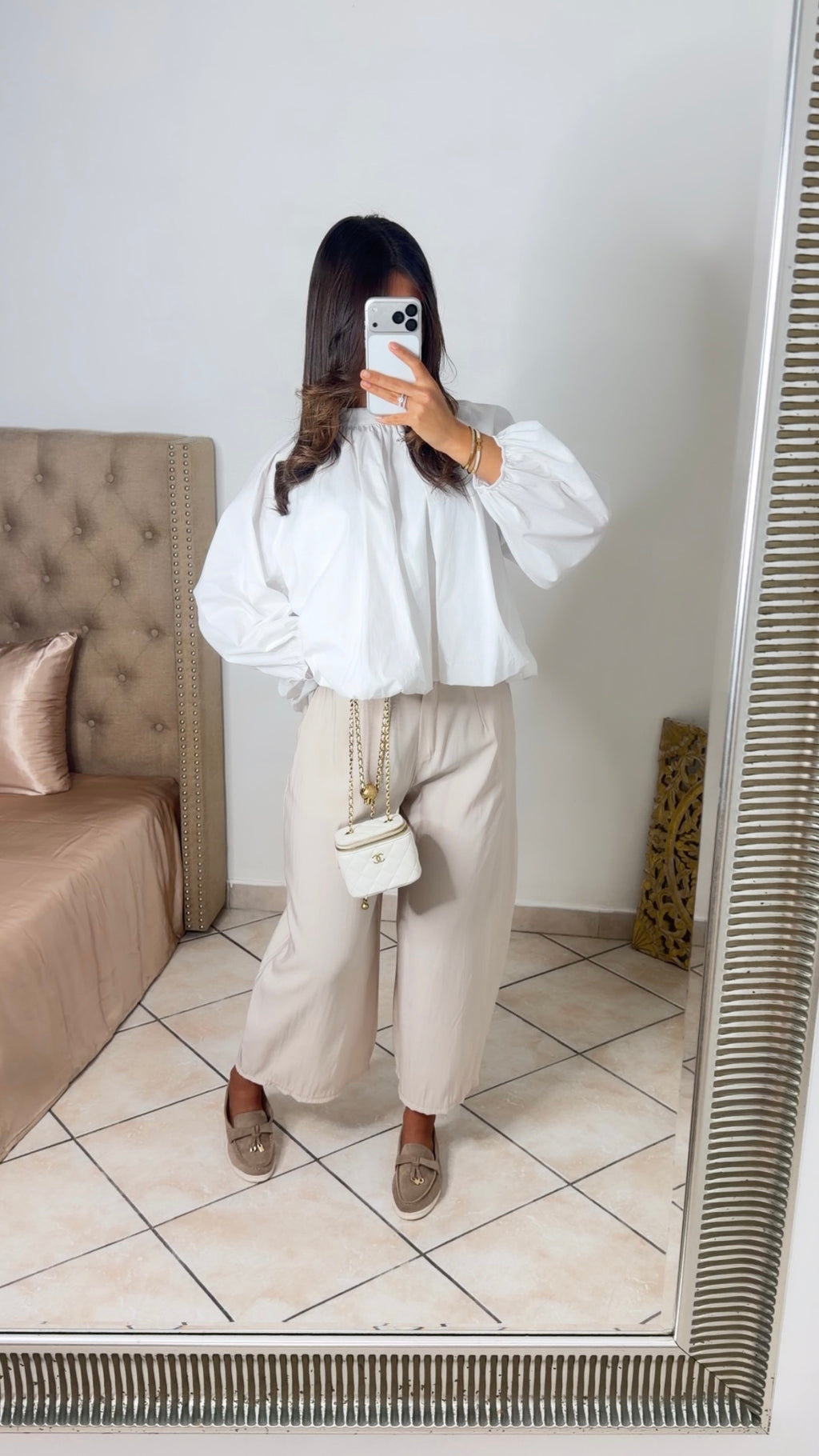 Pantalon tailleur fluide [BEIGE]