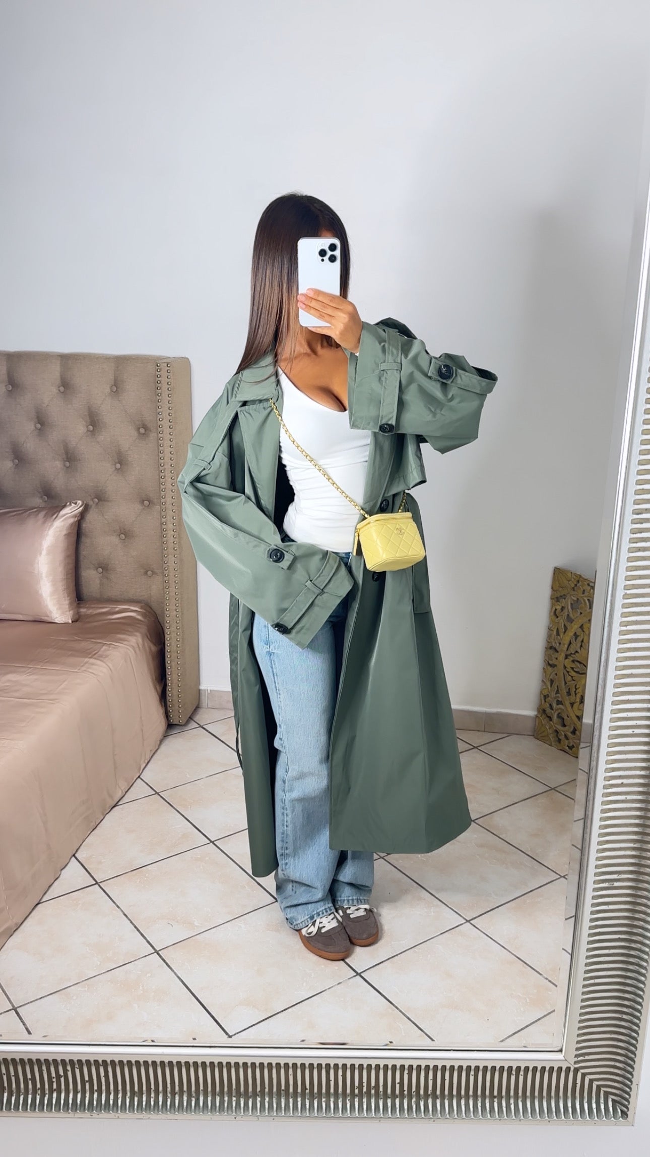 Trench long oversize [KAKI]