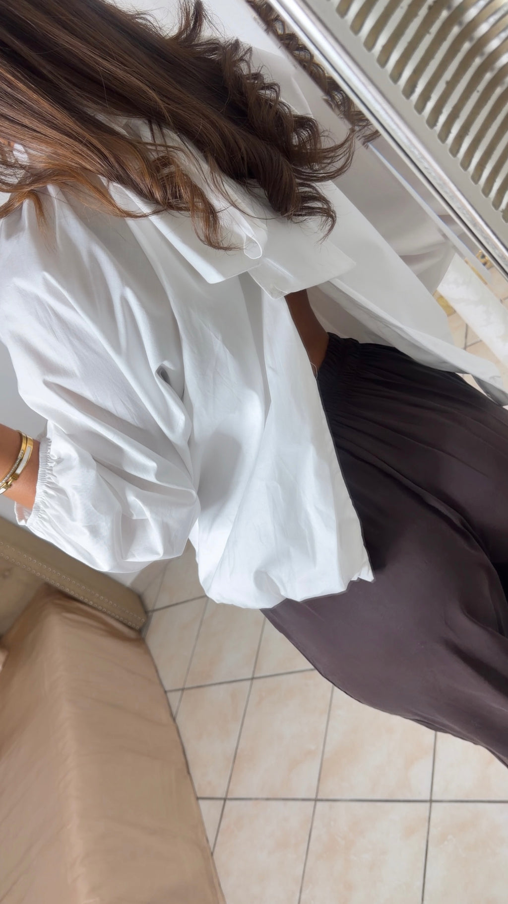 Pantalon tailleur fluide [MARRON]