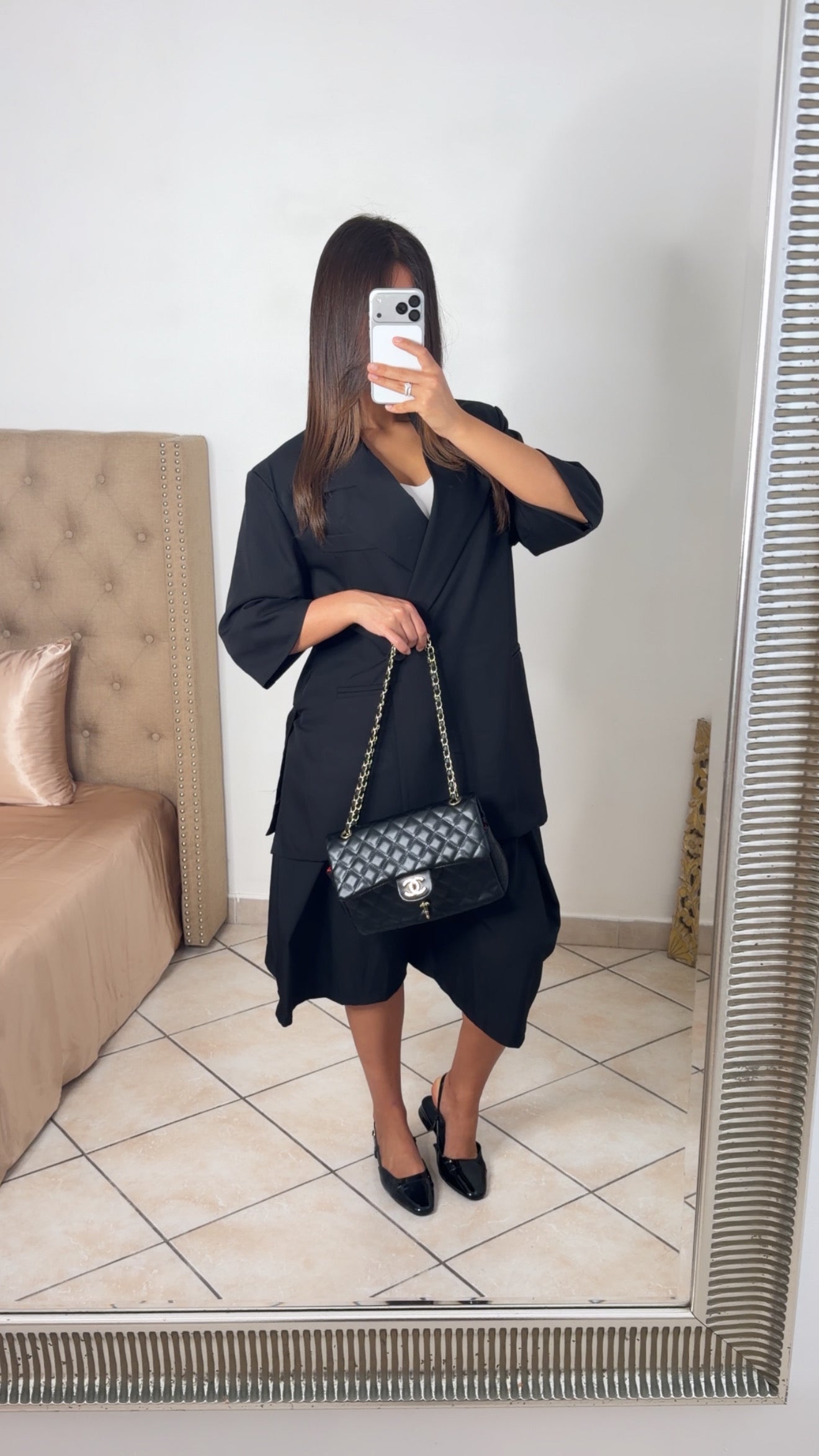 Blazer manches courtes [NOIR]