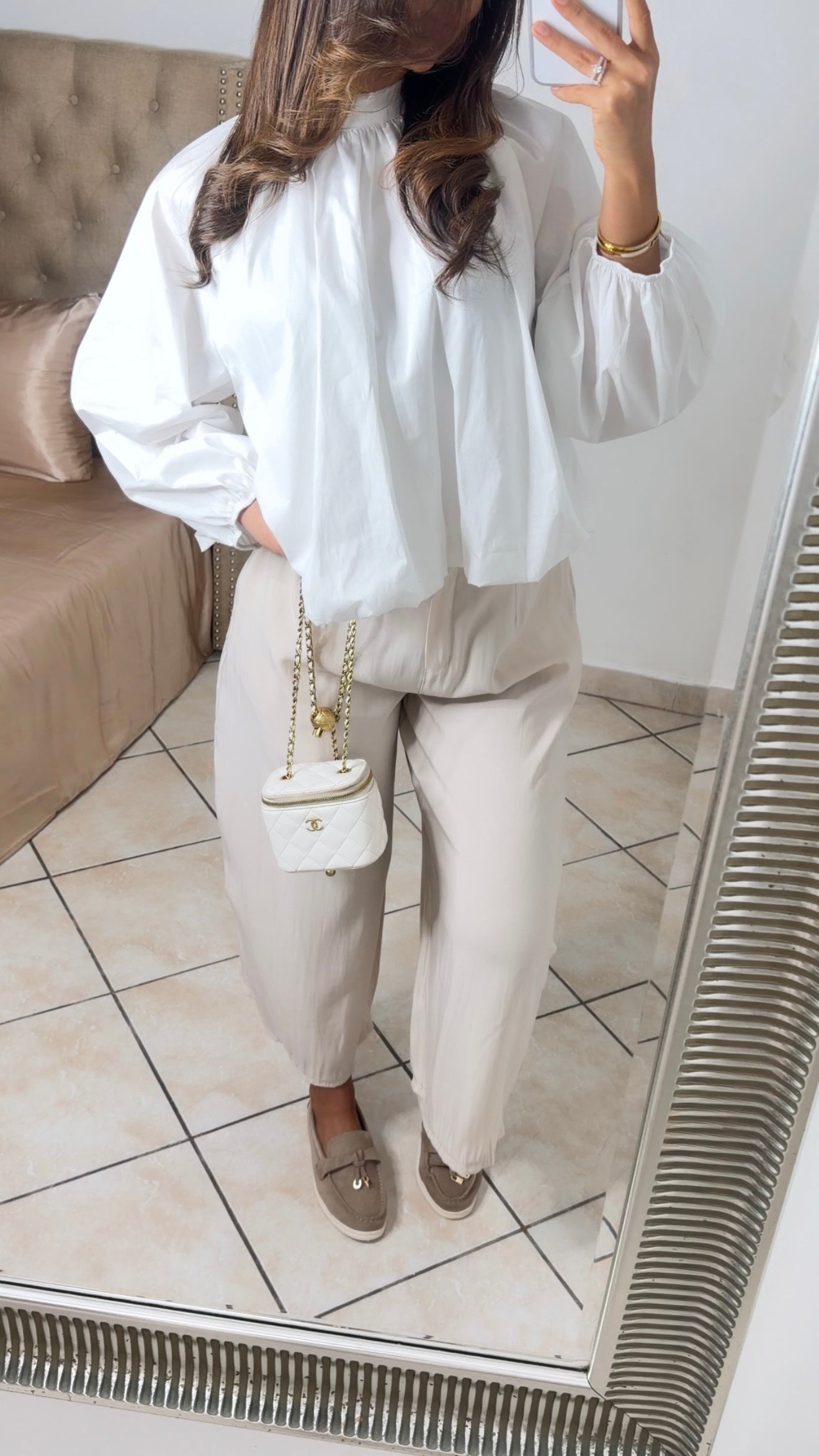 Pantalon tailleur fluide [BEIGE]