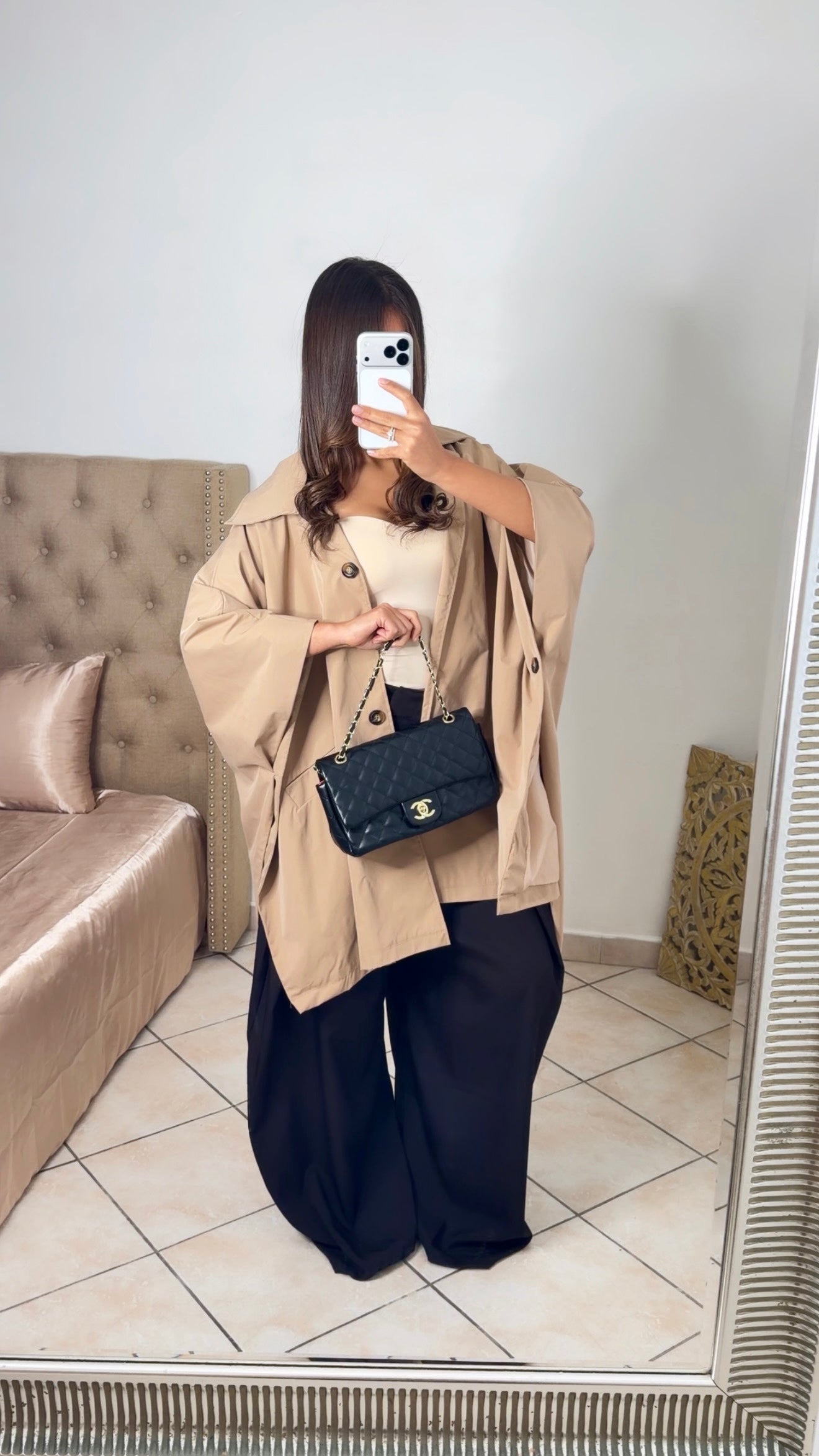 Trench oversize façon cape [CAMEL]