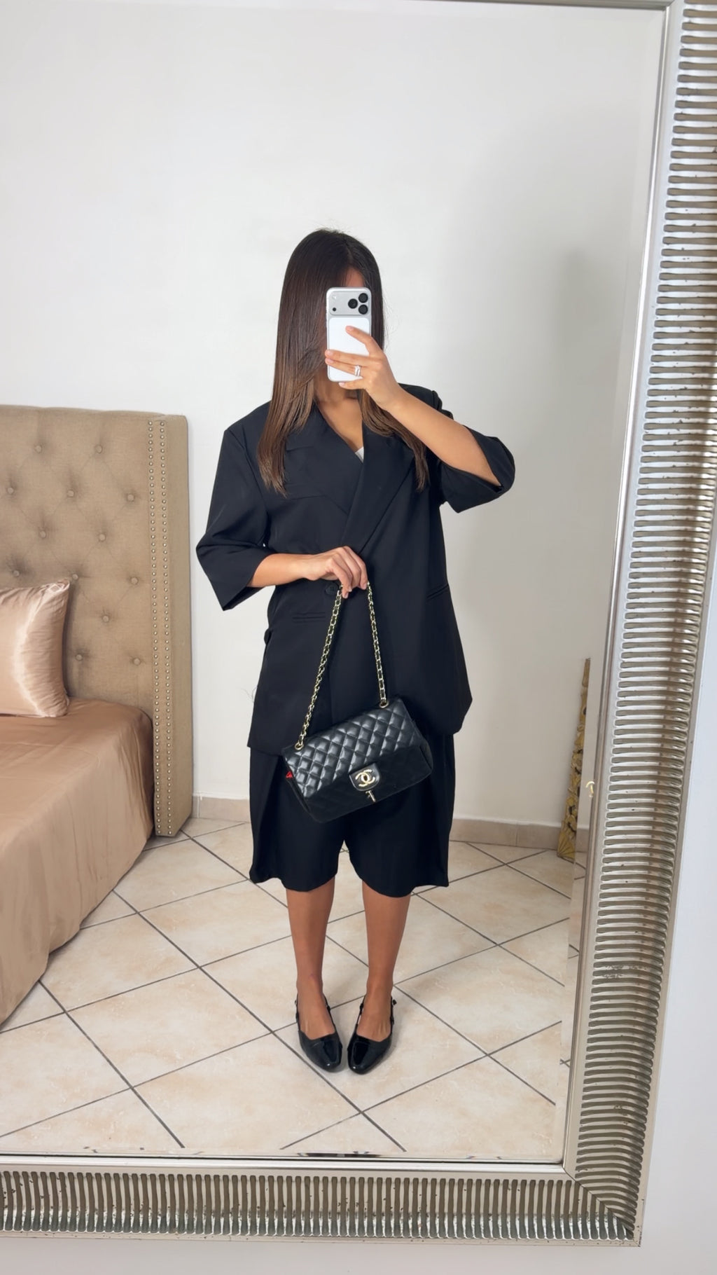 Blazer manches courtes [NOIR]