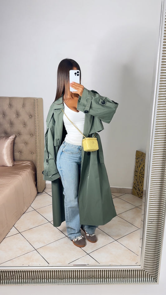 Trench long oversize [KAKI]