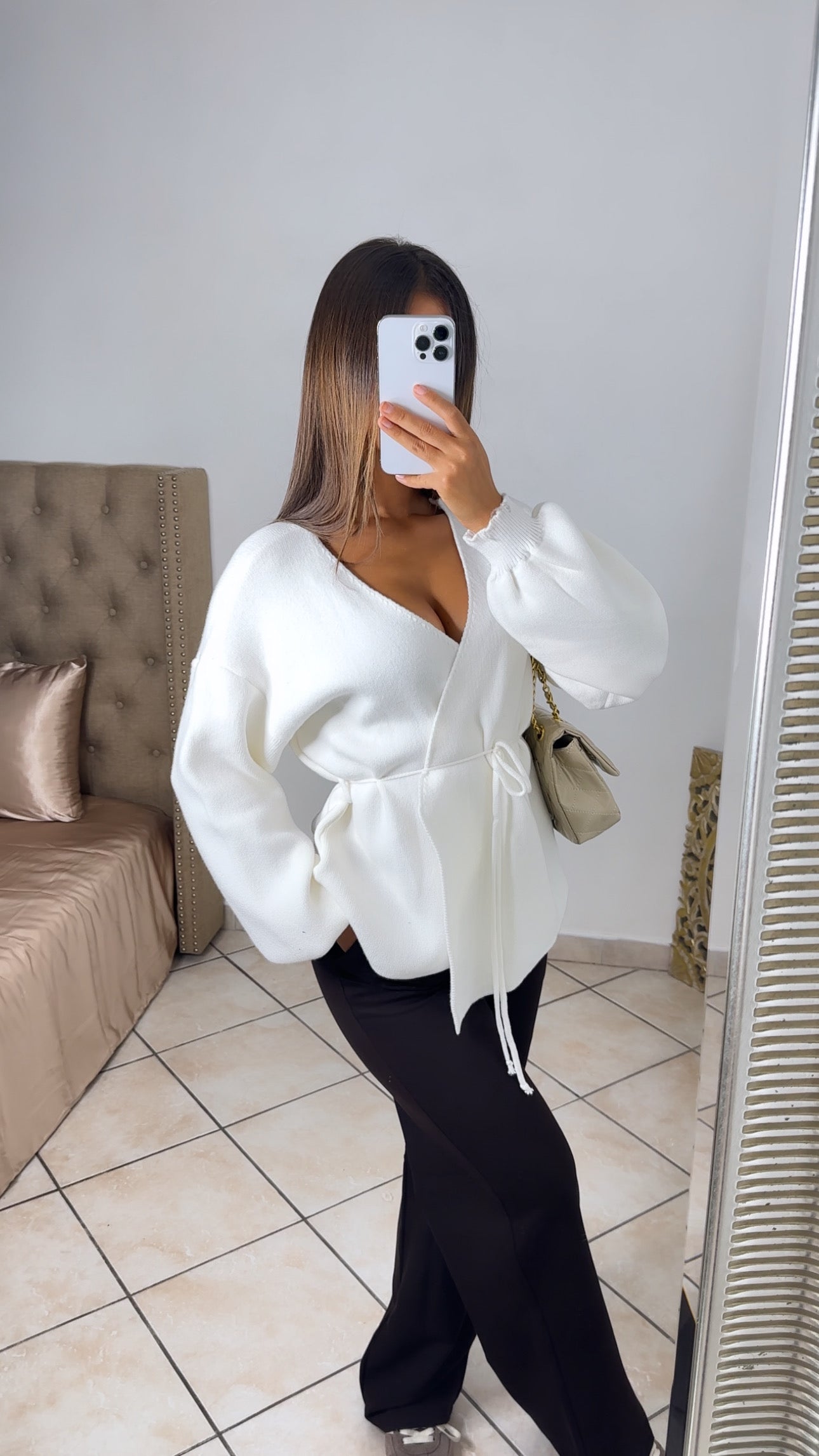Gilet à nouer [BLANC]