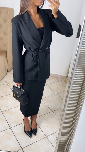 Ensemble tailleur jupe [NOIR] #81246