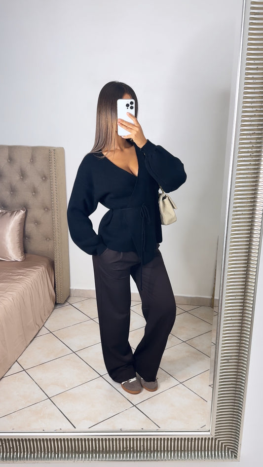 Gilet à nouer [NOIR]