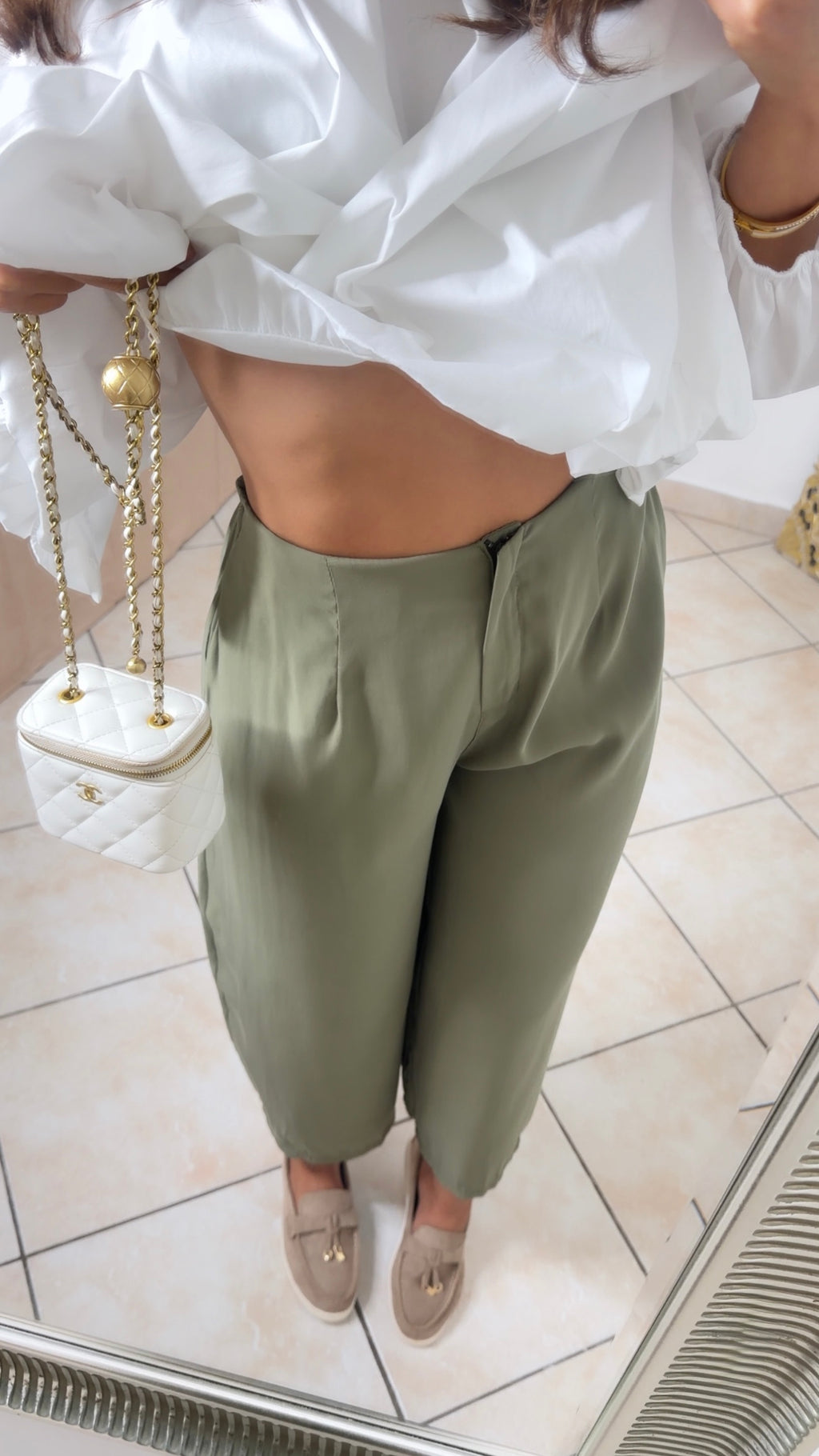 Pantalon tailleur fluide [CORAIL]