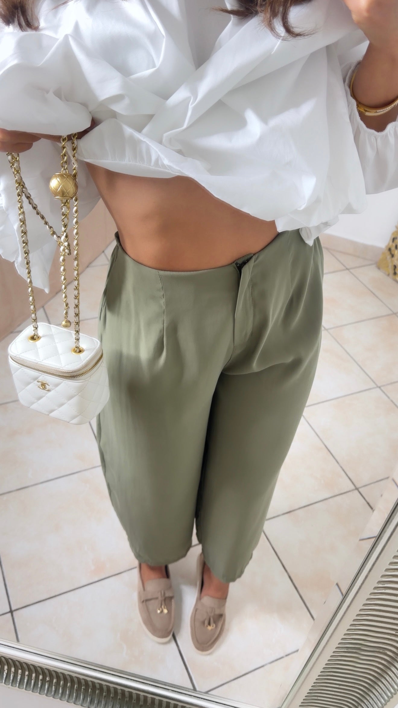 Pantalon tailleur fluide [CORAIL]