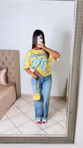 T-shirt Oversize LA [JAUNE]