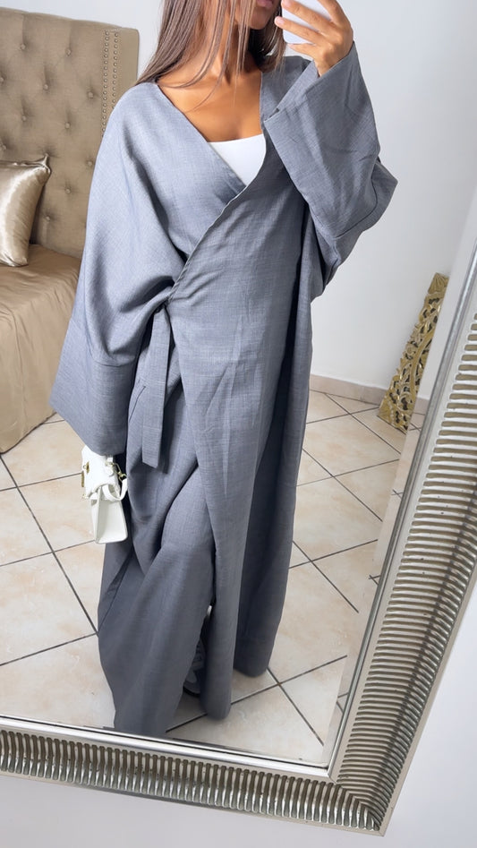 Robe kimono [GRIS]