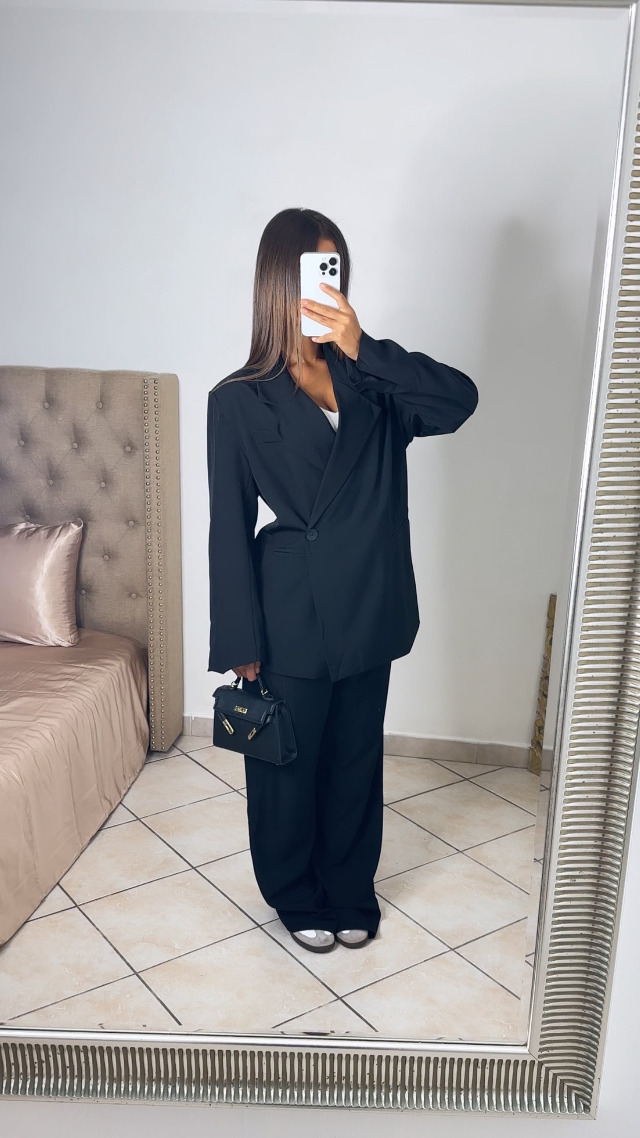 Ensemble tailleur oversize [NOIR]