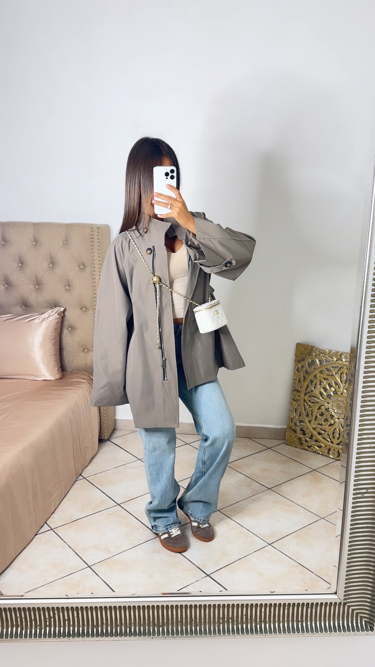 Trench court oversize [TAUPE]