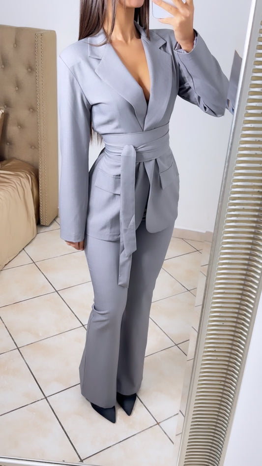 Ensemble tailleur LADY [GRIS FONCÉ]