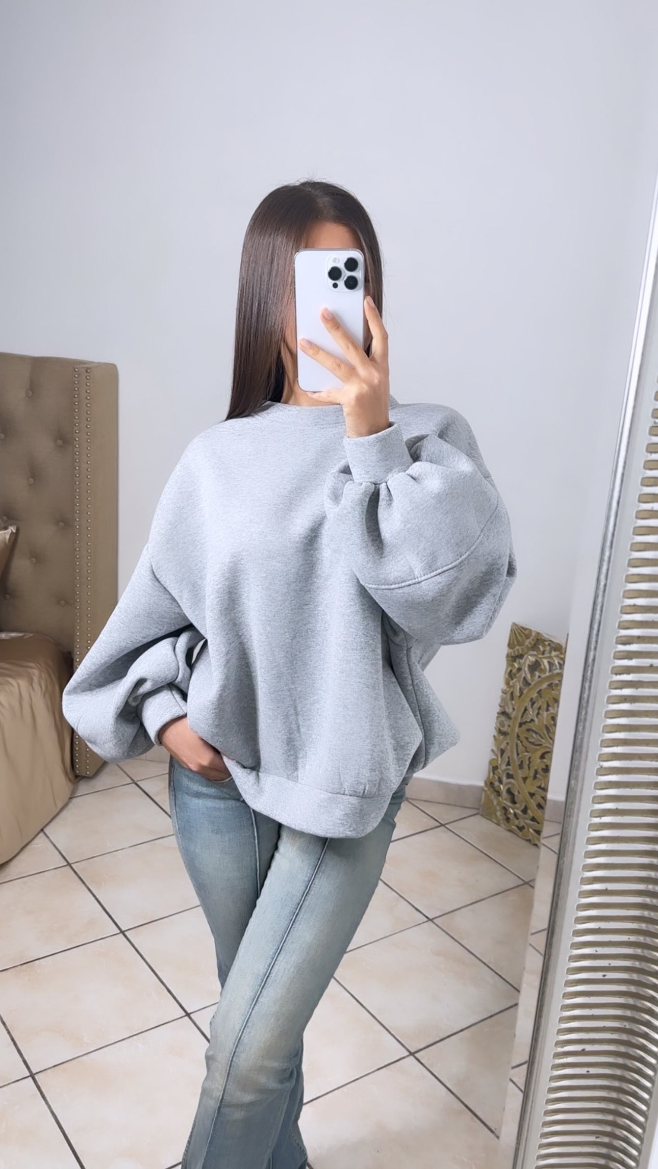 Sweat oversize [GRIS]
