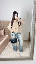 Trench court effet ballon [BEIGE]