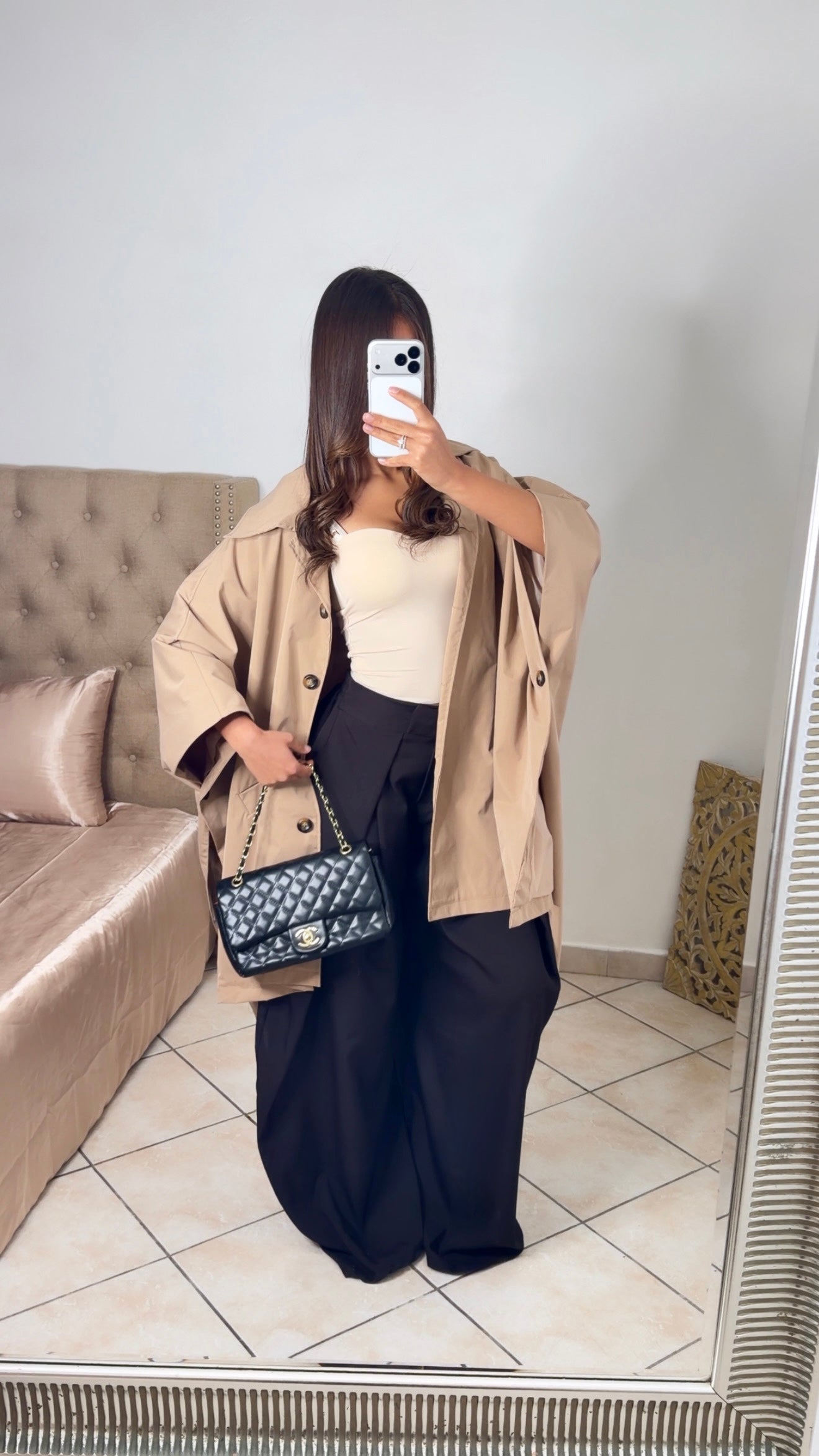 Trench oversize façon cape [CAMEL]