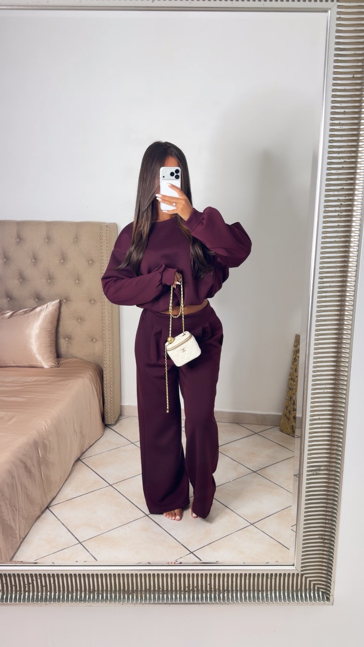 Ensemble sweat bouffant et pantalon [PRUNE]